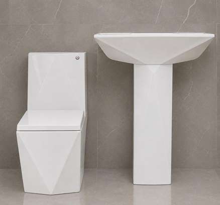 Ensemble chaise anglaise et Lavabo complet image 4