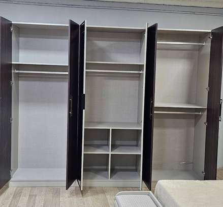 CHAMBRE A COUCHER ARMOIRE 6BATTANTS 6PICES MARRON image 4