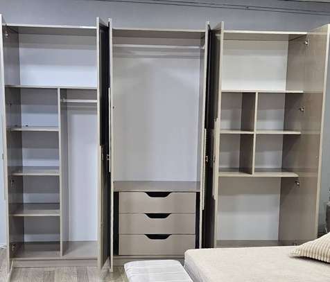CHAMBRE A COUCHER ARMOIRE 6BATTANTS 6PICES BEIGE BAMBI image 3