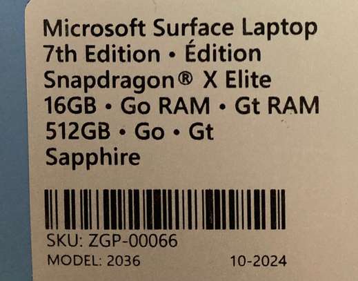 Surface Laptop 7 X Elite 16GB SSD 512 image 3