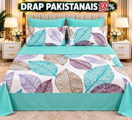 Drap pakistanais 100% coton double motif floral image 15
