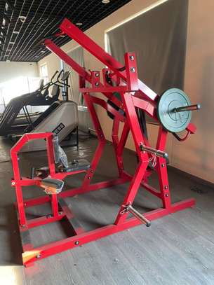 Machine squat jambes acier rouge capacité lourde image 2