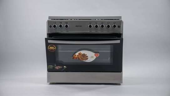 CUISINIERE ELACTRON 5FEUX 90X60 INOX EL6090 image 3