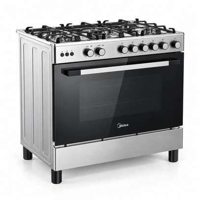 CUISINIERE MIDEA 5FEUX 90X60 A GAZ INOX 90LMG5G028I image 3