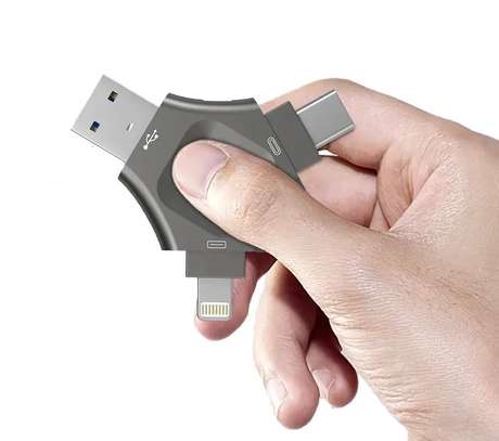 CLÉ USB 3 en 1 128 bb avec protection empreintes digitales