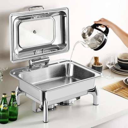 Chafing dish avec couvercle en verre image 5