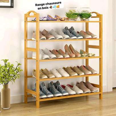 Étagère chaussures en bois image 2