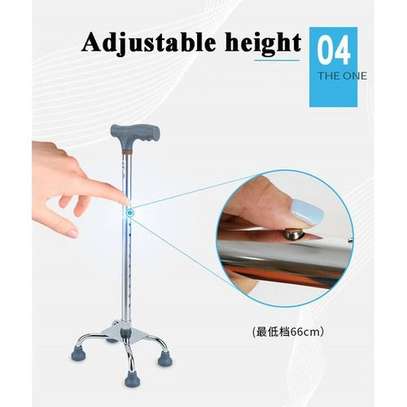 Canne de marche, béquille quadripode en aluminium image 8