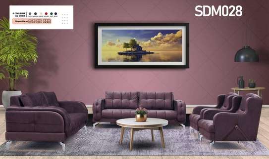 SALON SDM VIP 7PLACES MARRON CLAIR SDM028 image 2