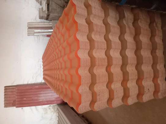 Tôle ondulé orange pvc, Tôle en zinc, Tôle en ciment image 2