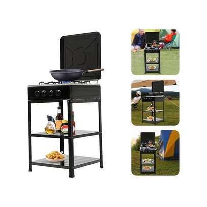 Cuisinière/Gazinière  à Gaz 4 Feux Avec Étagère image 2