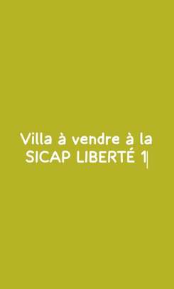 Villa à vendre à la SICAP Liberté 1 image 1