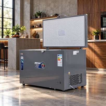 CONGELATEUR 400LITRES ASTECH HORIZONTAL AVEC VITRE GRIS image 5