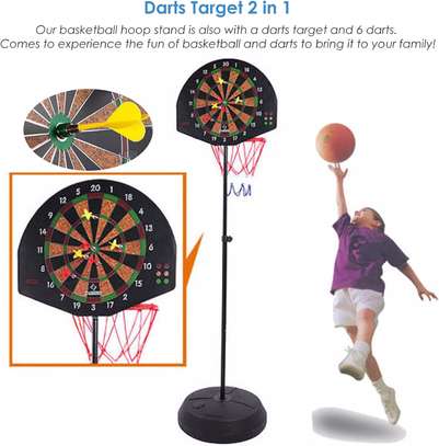 Ensemble 2 en 1 Jeu de basket-ball avec jeu de fléchettes image 3
