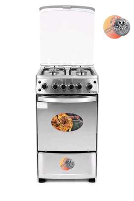 CUISINIERE ASTECH 4FEUX 50X50 A GAZ FULL OPTION INOX XA50GS image 3