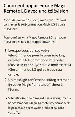 Télécommande lg smartv magic remote souris 🐁 image 11