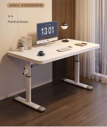 Table bureau ajustable en hauteur - 120X60cm image 1
