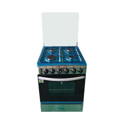 CUISINIERE CAC 4FEUX 50X50 FULL OPTION INOX image 1