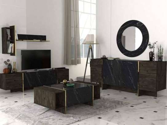 ENSEMBLE TABLE TV TABLE BASSE + ÉTAGÈRE T805-B805 C805 image 1