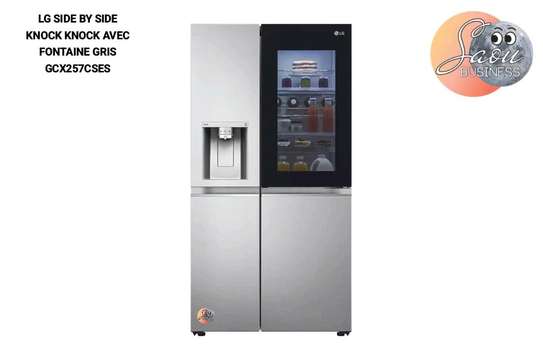 REFRIGERATEUR LG SIDE BY SIDE KNOCK KNOCK AVEC FONTAINE GRIS image 2