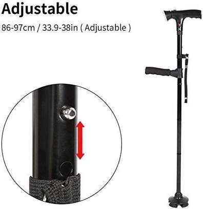 Canne Pliable Réglable, Lampe LED et alarme SOS - 86 à 97 cm image 10