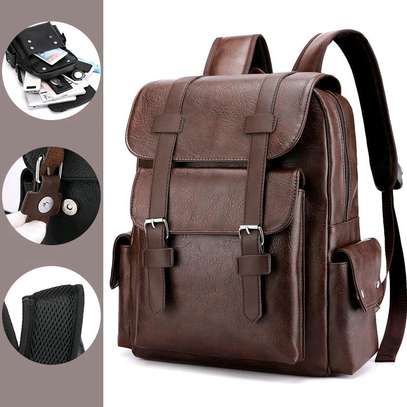 Sac à dos en cuir Pu unisexe image 1