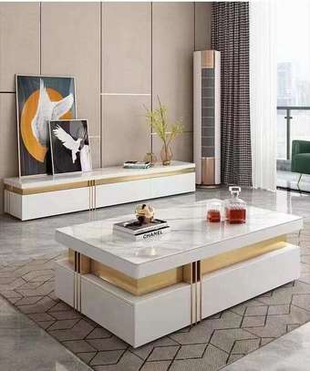ENSEMBLE TABLE TV TABLE BASSE 6316+TV6316 image 1