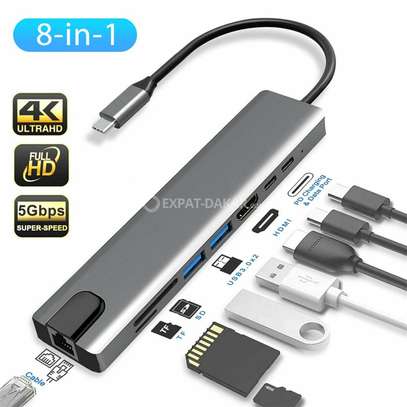 Convertisseur USB-C 8 en 1 image 1