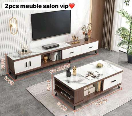 MEUBLE TV PLUS TABLE BASSE image 2