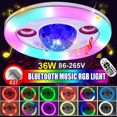 Lampe plafondier LEd multicolores télécommande/Bluetooth image 1