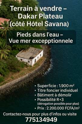 A vendre – Dakar Plateau (côté Hôtel Savana) image 1