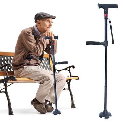 Canne de marche multifonction pour seniors image 1