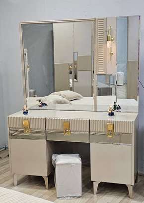 CHAMBRE A COUCHER ARMOIRE 6BATTANTS 6PIECES BEIGE BAMBI image 4