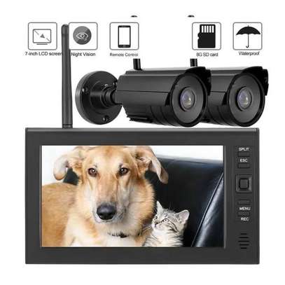 Système de vidéosurveillance sans fil 7 pouces + 2 caméras image 2