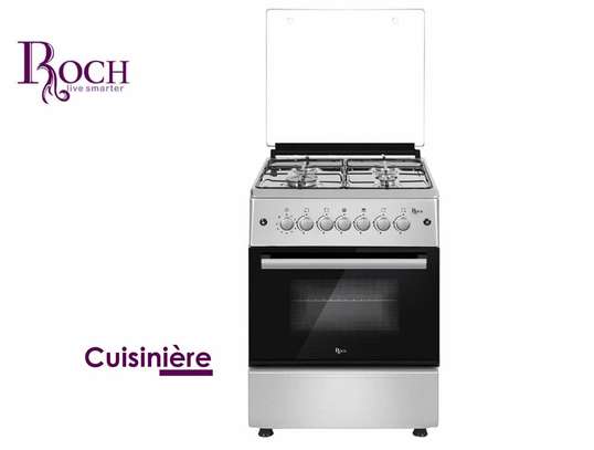 CUISINIÈRE ROCH 4FEUX 60X60 INOX FULL image 1