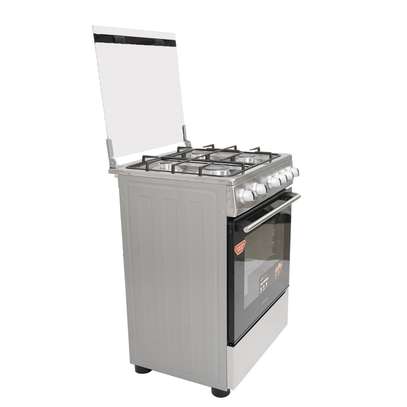 CUISINIERE 4FEUX ASTECH 60X60+FOUR A GAZ FULL OPTION GRIS image 3