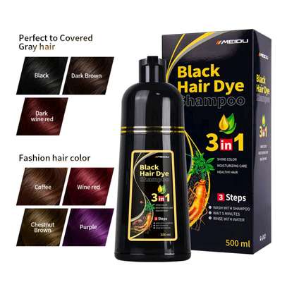 Shampoing Colorant Noir 3 en 1 – Black Hair Dye (500 ml) image 5