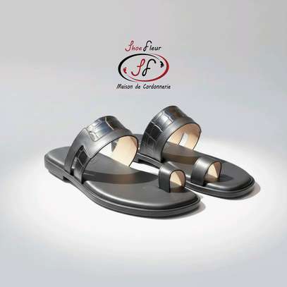 Chaussure homme sandale en cuir modèle IBOU image 2