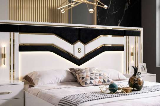 CHAMBRE A COUCHER 6BATTANTS 5PIECES BLANC MC622H image 3