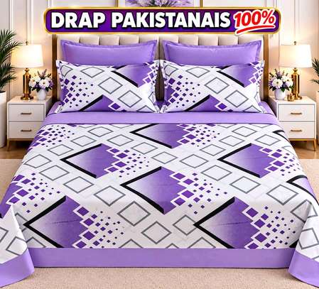Drap pakistanais 100% coton double motif floral image 3
