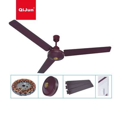 VENTILATEUR REGAL PLAFONIER 3 HELIVHES METAL MARRON image 2