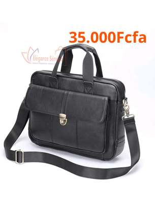 Sac d'ordinateur en Cuir véritable homme image 11