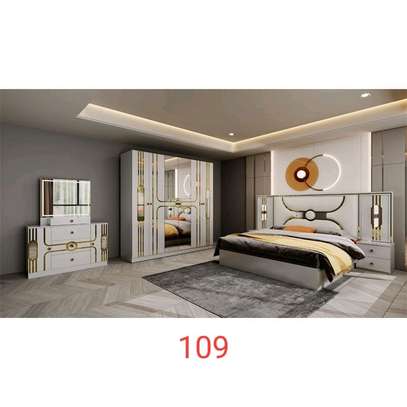 Ensemble chambre moderne complet lit armoires commode image 11