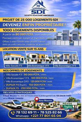 VENTE VILLA F3 -F4 à (Gorom & Kr Moussa) Paiement /mois image 5