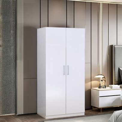 ARMOIRE 2BATTANTS 950X450X750 CM BLANC ARB002 (MFC13) image 2
