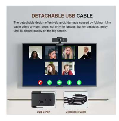 Webcam USB 8MP 4K avec Zoom Numérique image 4