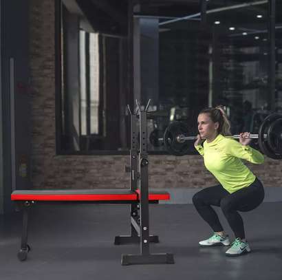 Banc de Fitness Multifonctionnel avec Support D'haltères image 6