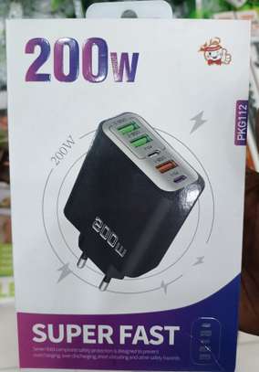 Chargeur USB rapide GaN 200W à 5 ports image 8