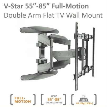 Support TV mural inclinable et pivotant V-Star 55" à 85" image 8