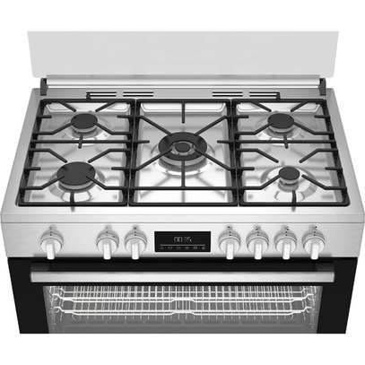 CUISINIERE 5FEUX BEKO 90X60 A GAZ FULL OPTION VENTILO image 3